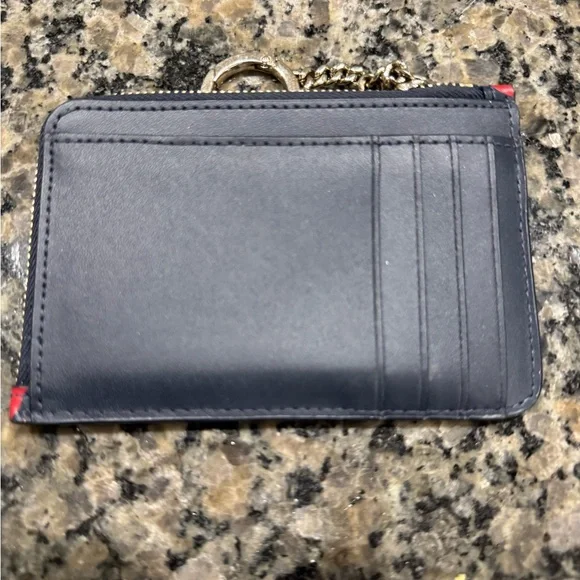 Kate Spade Navy and Red Apple Key Card Holder - Picture 2 of 5